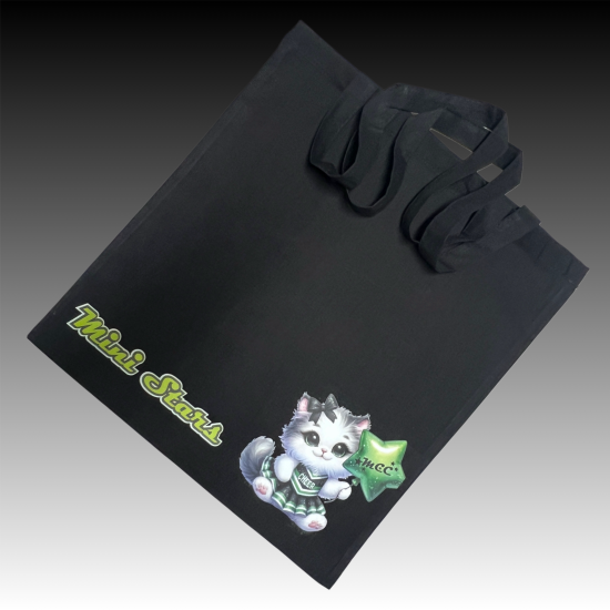 EINZELSTÜCK Einkaufsbeutel Design Katze Mini Stars